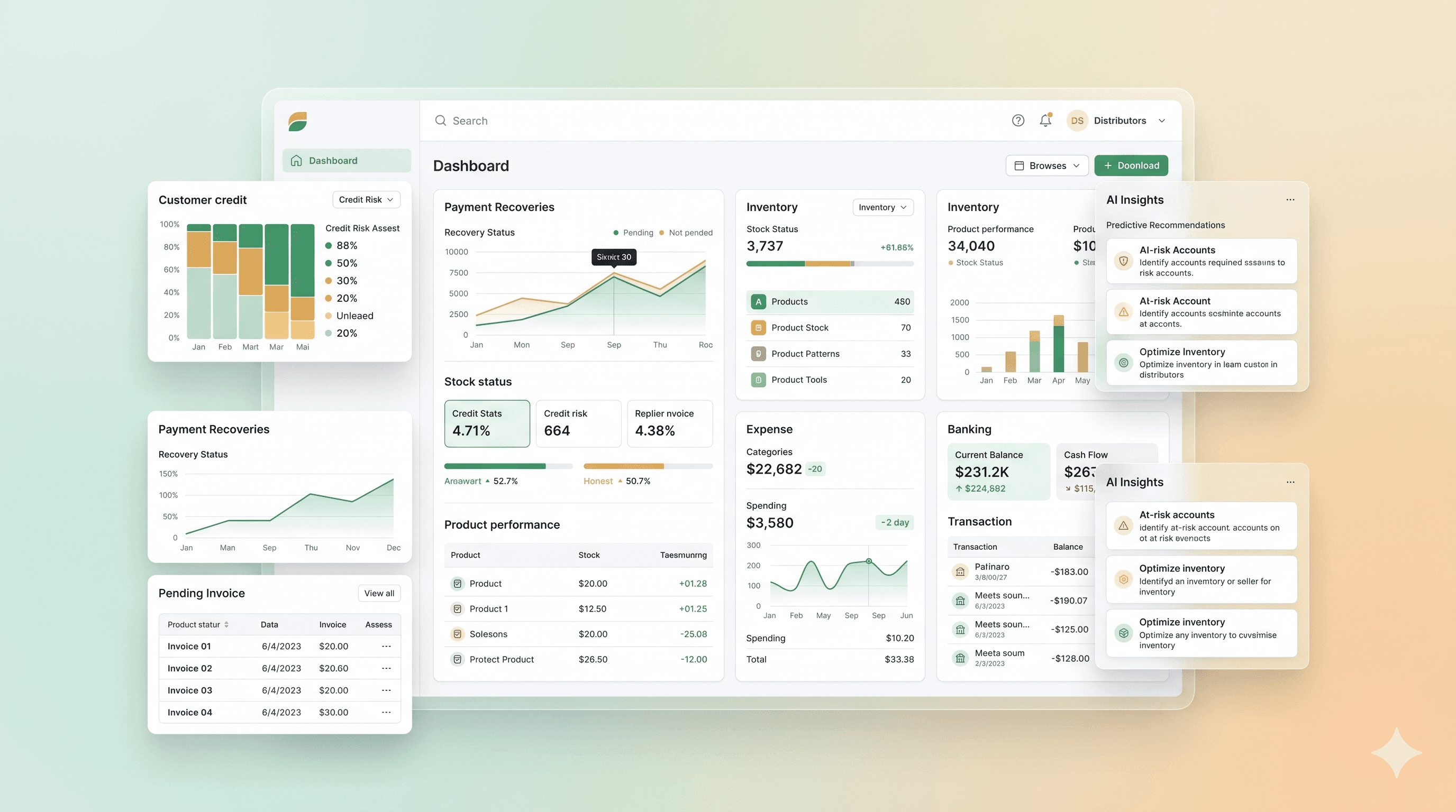 RoozBook live dashboard